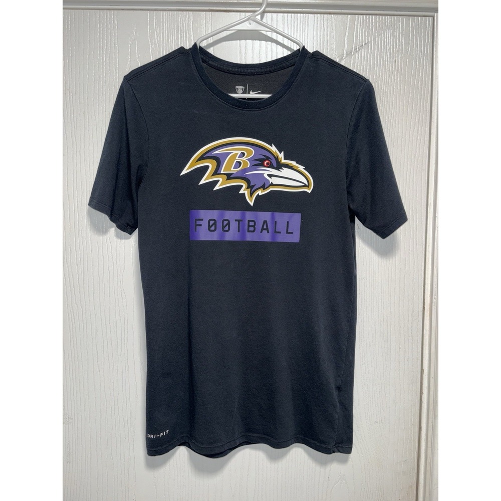 NIKE Mens Baltimore Ravens Graphic T-Shirt Top Small Black
